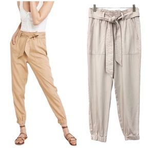 Abercrombie and Fitch Lyocell Paperbag Waist Utility Joggers